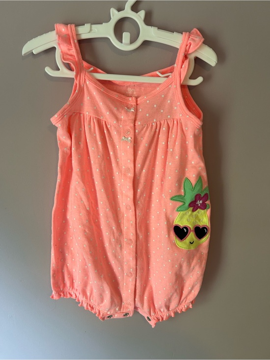 Carter's Other - Carter's Coral Pink Polka Dot Romper
